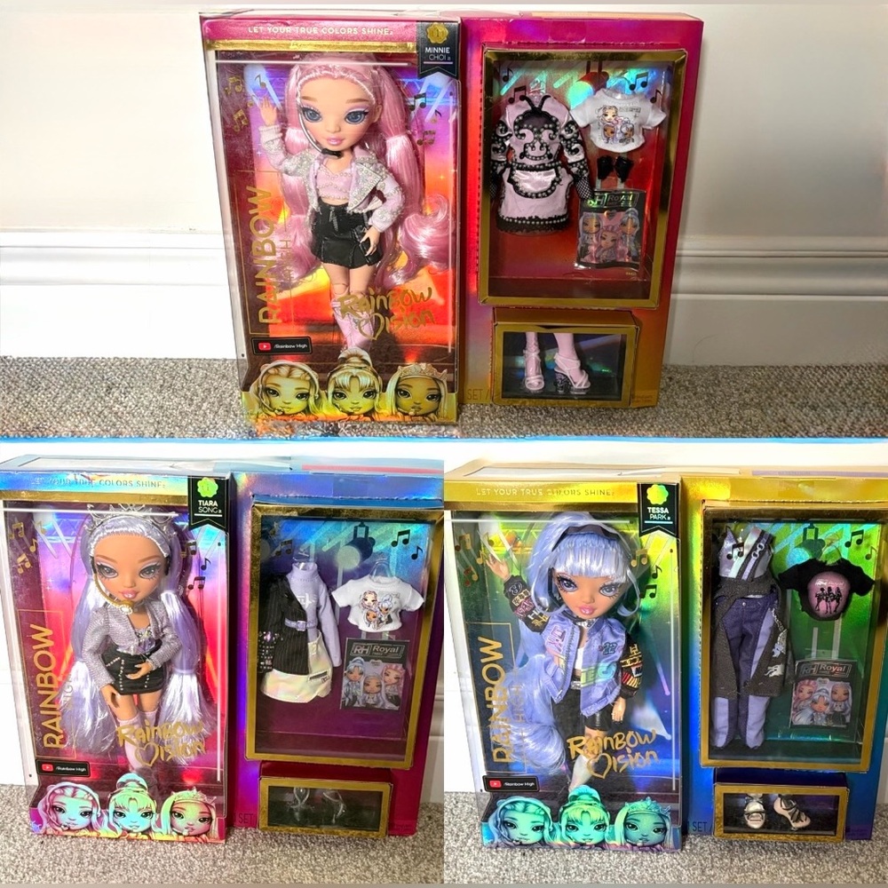 Rainbow High Vision Royal Three K-Pop complete set